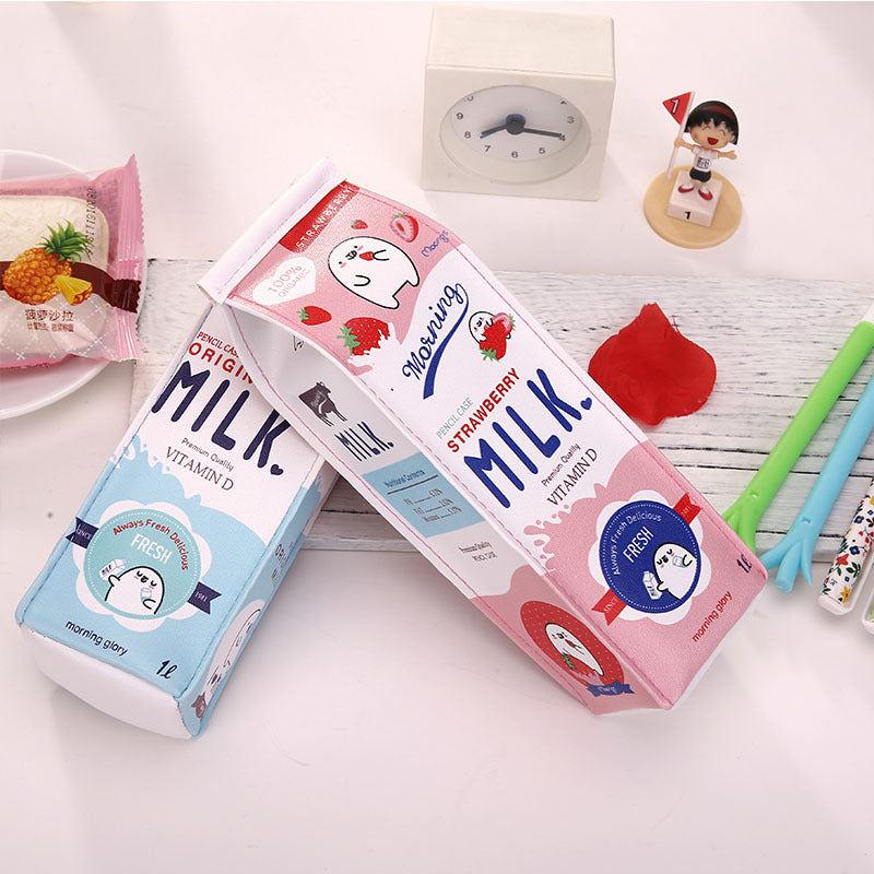 Kawaii Morning Milk Pencil Case