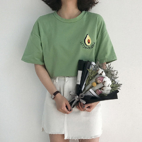 Embroided Advocado T-shirt