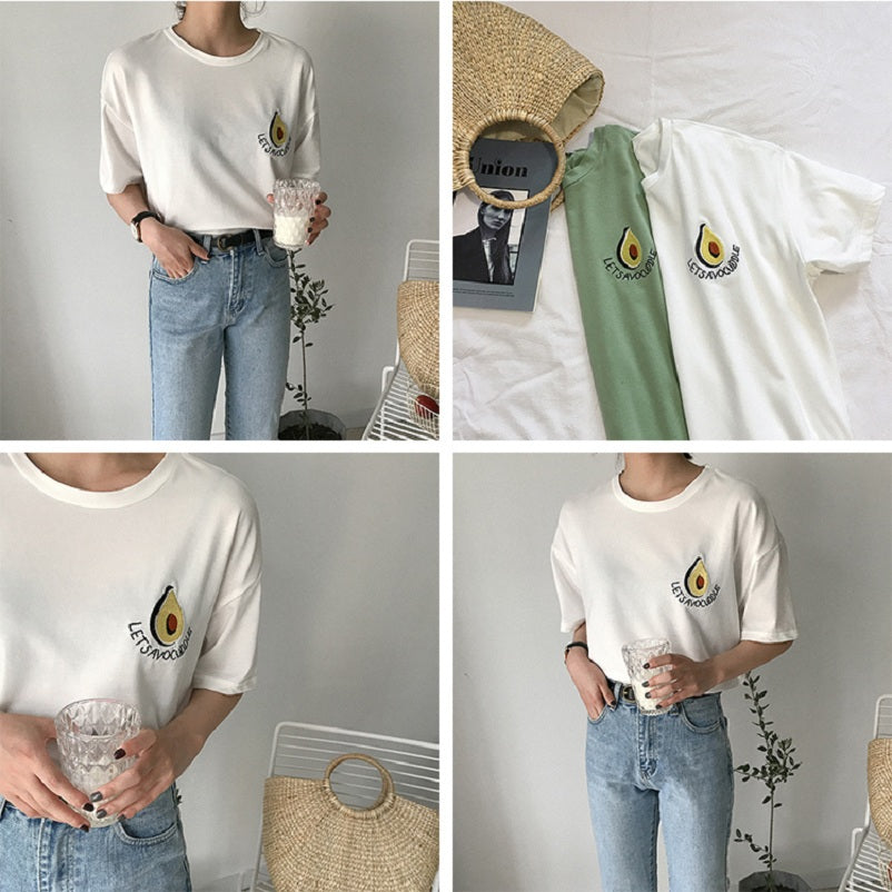 Embroided Advocado T-shirt