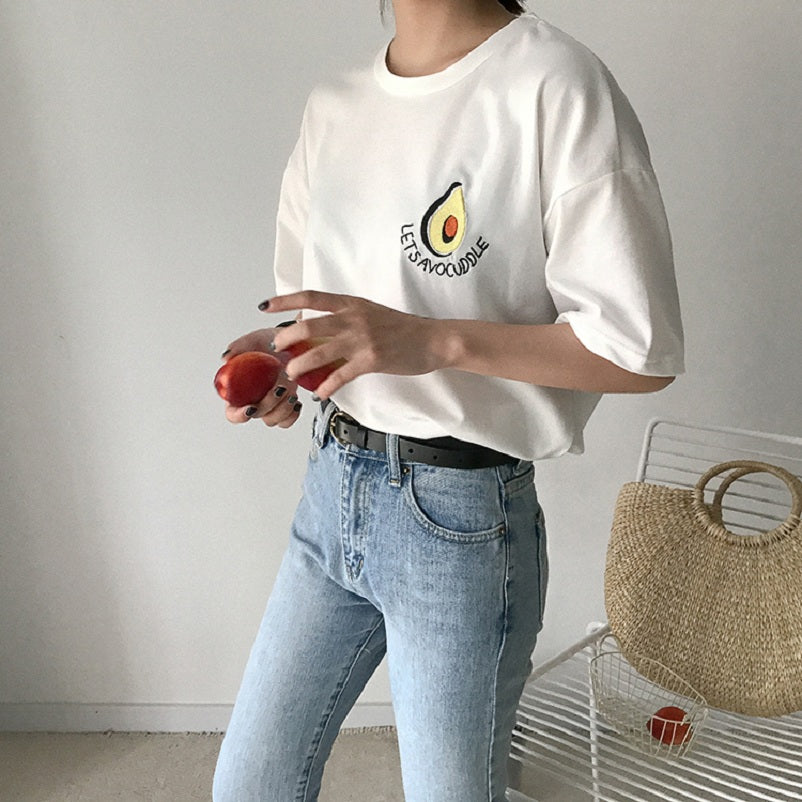 Embroided Advocado T-shirt
