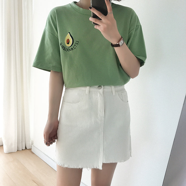 Embroided Advocado T-shirt
