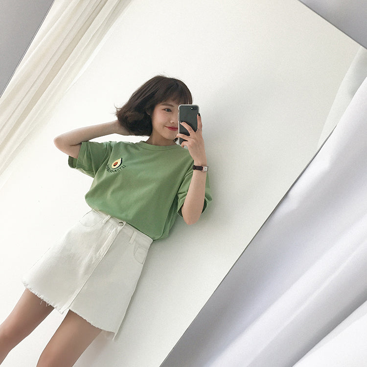 Embroided Advocado T-shirt