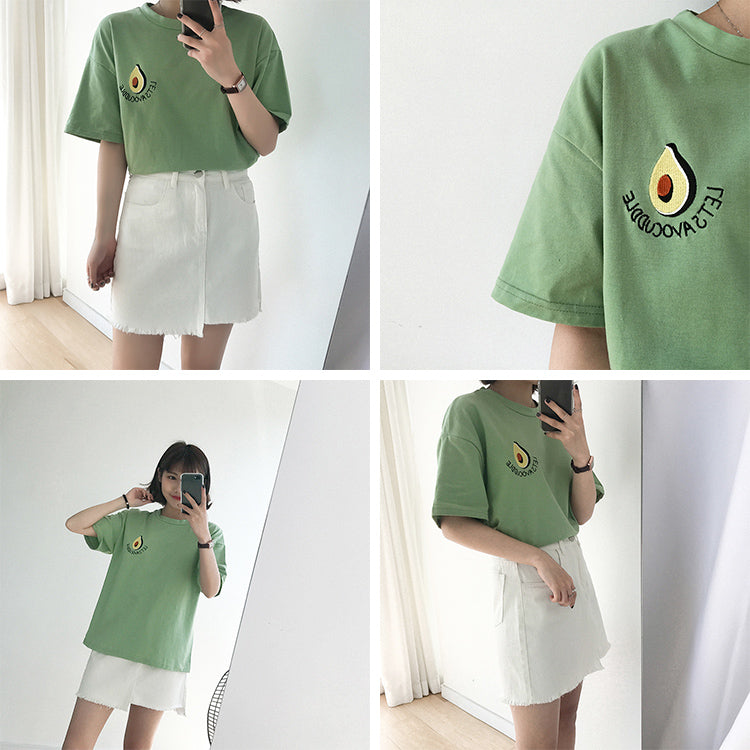 Embroided Advocado T-shirt