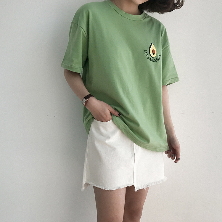Embroided Advocado T-shirt