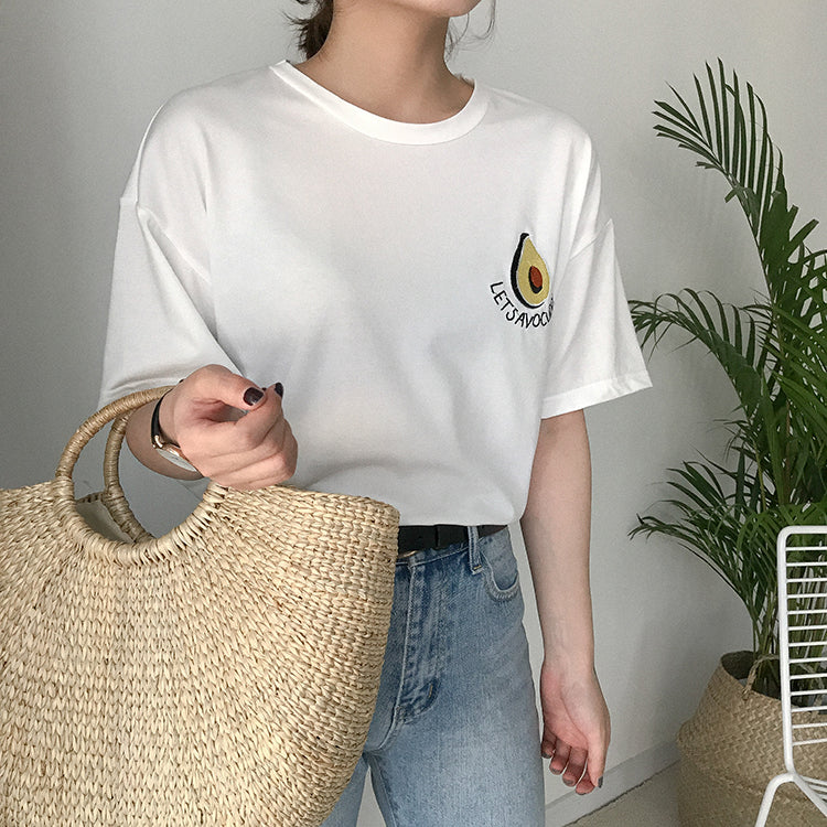Embroided Advocado T-shirt