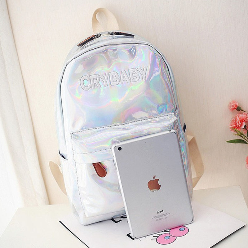crybaby mini backpack Holographic Crybaby Backpack™ – Kawaii Berry Shop