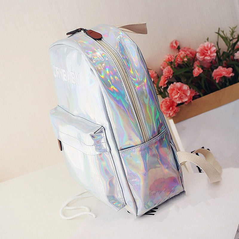 crybaby holographic mini backpack Holographic Crybaby Backpack™ – Kawaii Berry Shop