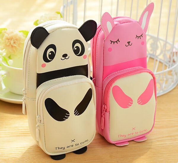 Kawaii Panda & Rabbit Pencil Case