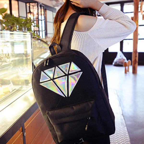 Holographic Diamond Backpack
