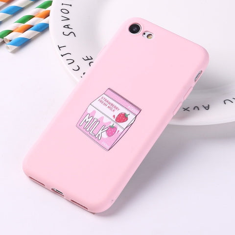 Pink Milky Drink Case iPhone Case