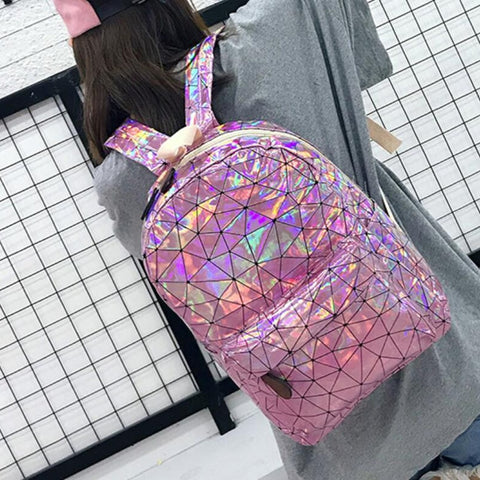 Geometric Hologram Backpack