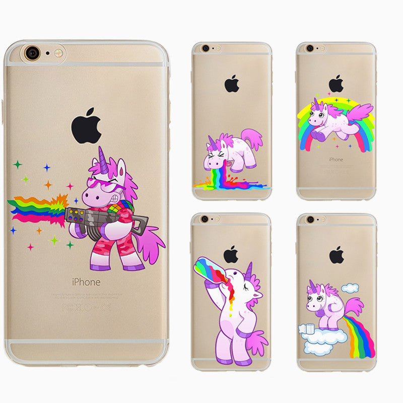 Cute Rainbow Unicorn iPhone Case
